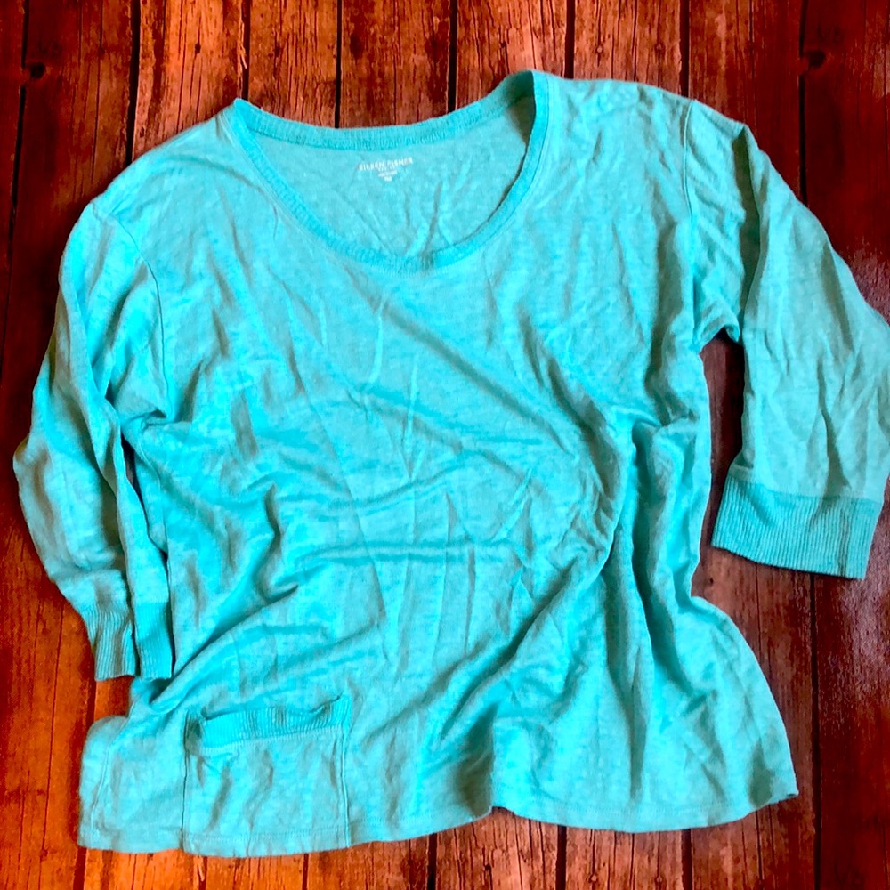 Eileen Fisher 100% Linen Top Sz PM